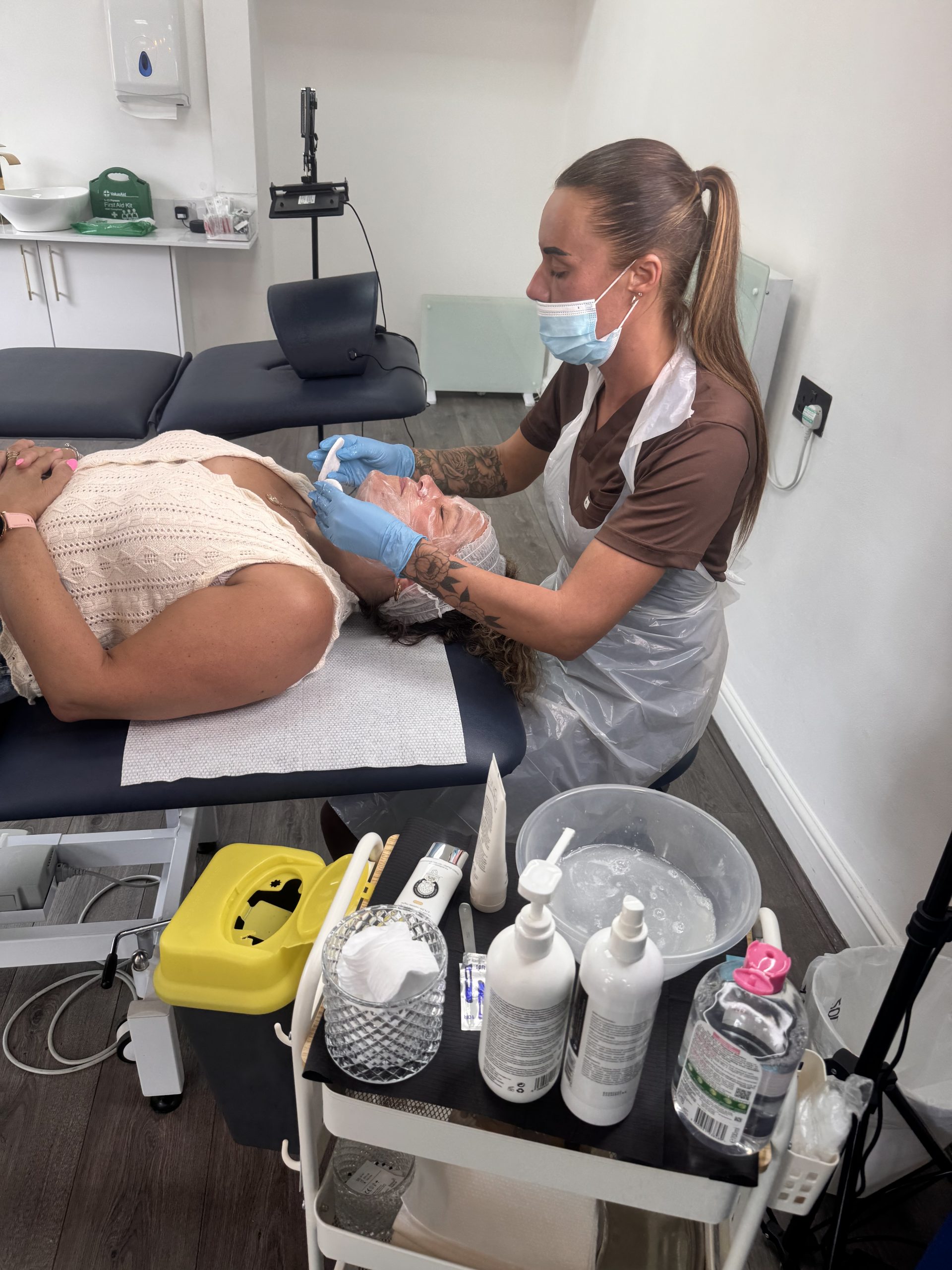 Practical Qualifi Level 4 aesthetics training at The Studio Training Manchester